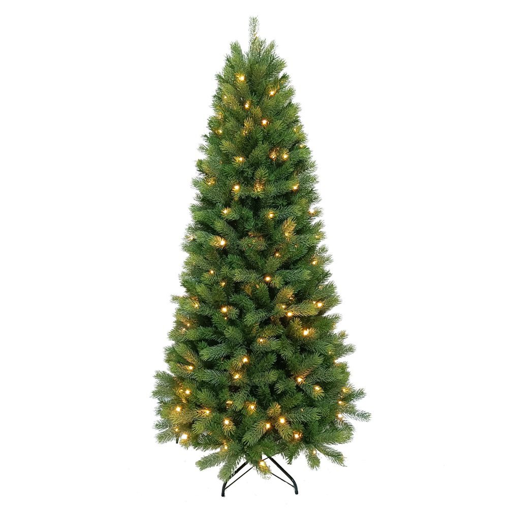 Aspen Fir Slimline Pre-Lit Artificial Christmas Tree 5021346541649